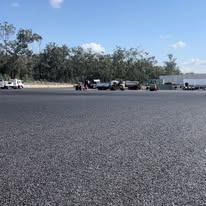 Fresh rolled asphalt